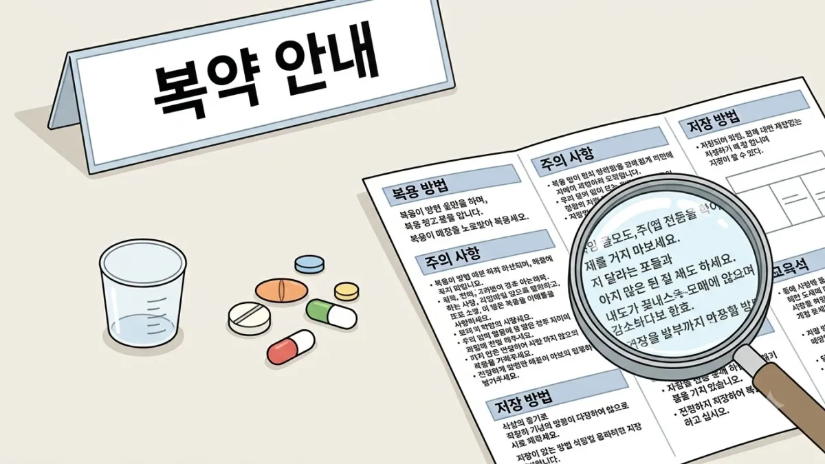약 용량 표기 읽는 법 — mg·mL·정 단위 구분