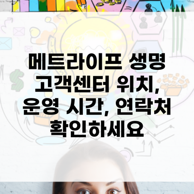 메트라이프 생명 고객센터 위치, 운영 시간, 연락처 확인하세요