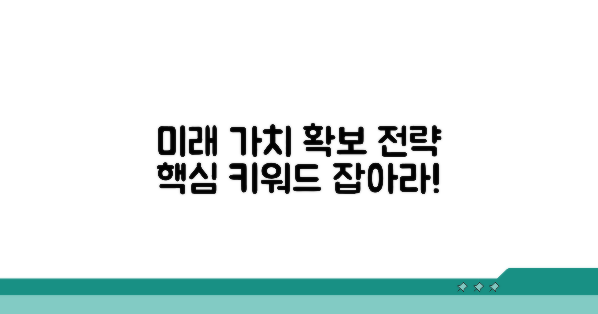 미래 가치 확보 전략