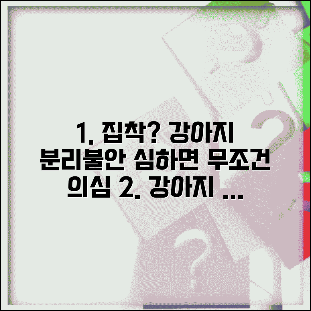 강아지 주인 따라다니는 정도가 심한데 분리불안인가요 | 강아지 분리불안 | 애착 | 스트레스