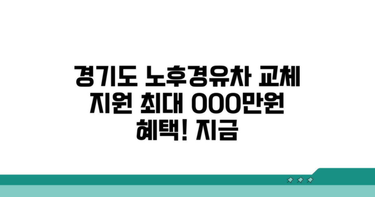 경기도 노후경유차 교체 지원 사업 안내