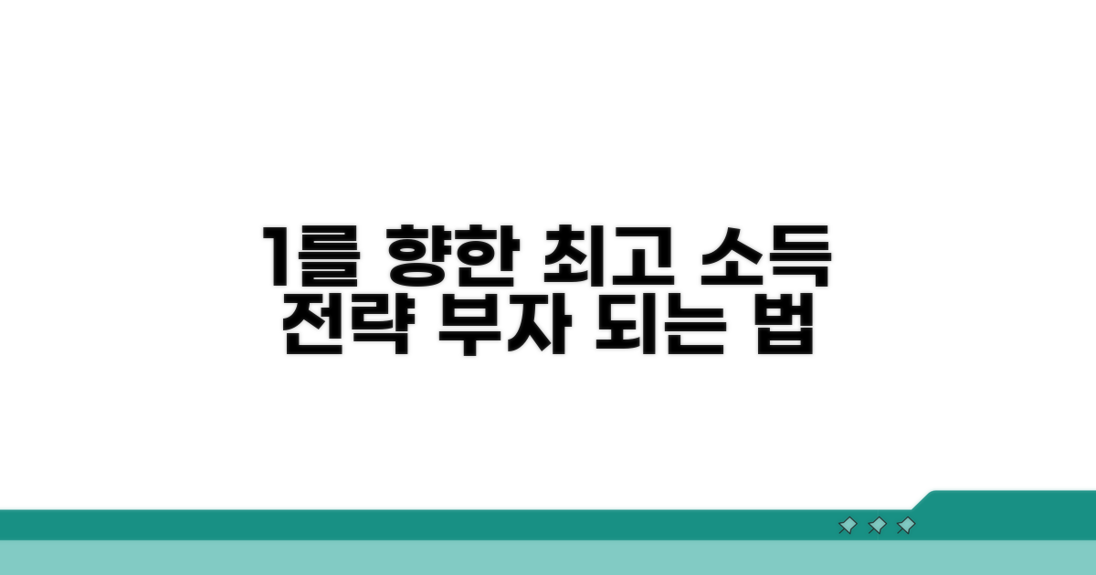 소득 상위 10% 달성 전략