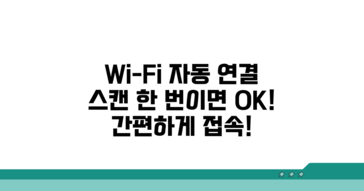 스캔 한 번으로 WiFi 자동 연결