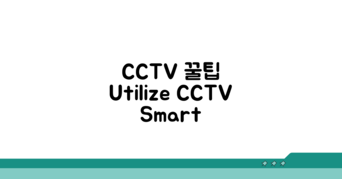 CCTV 활용도를 높이는 꿀팁