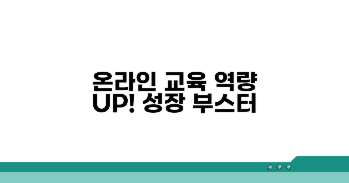 온라인 교육 활용으로 역량 강화