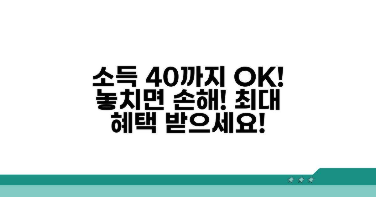 소득 40%까지 신청 가능
