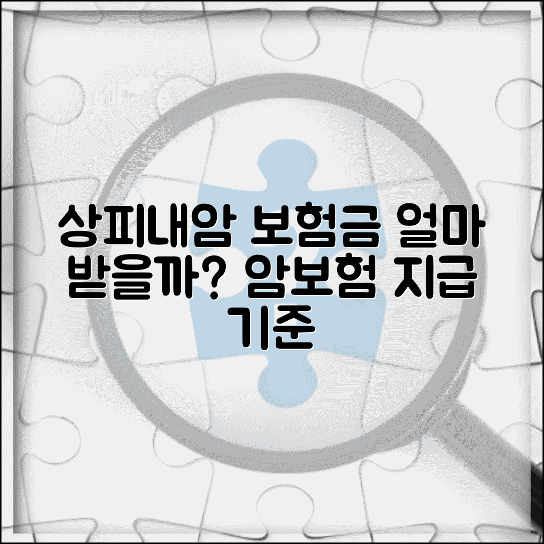 상피내암 진단비 보험 지급 기준 | 암보험에서 얼마나 받을 수 있는지