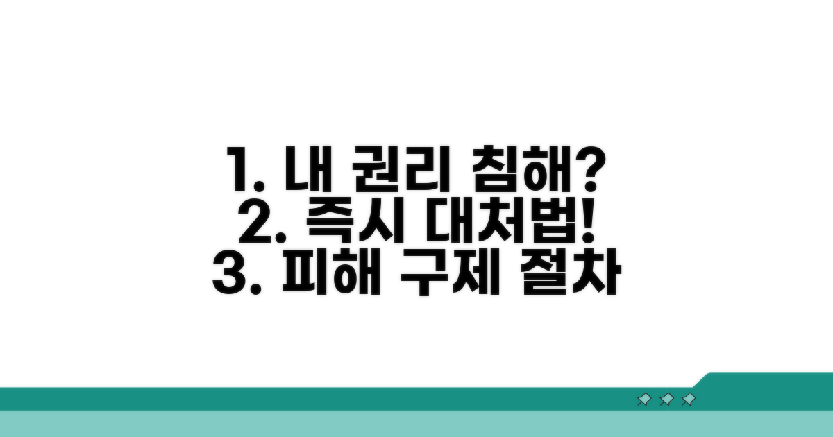 권익 침해 시 대처 방법과 절차