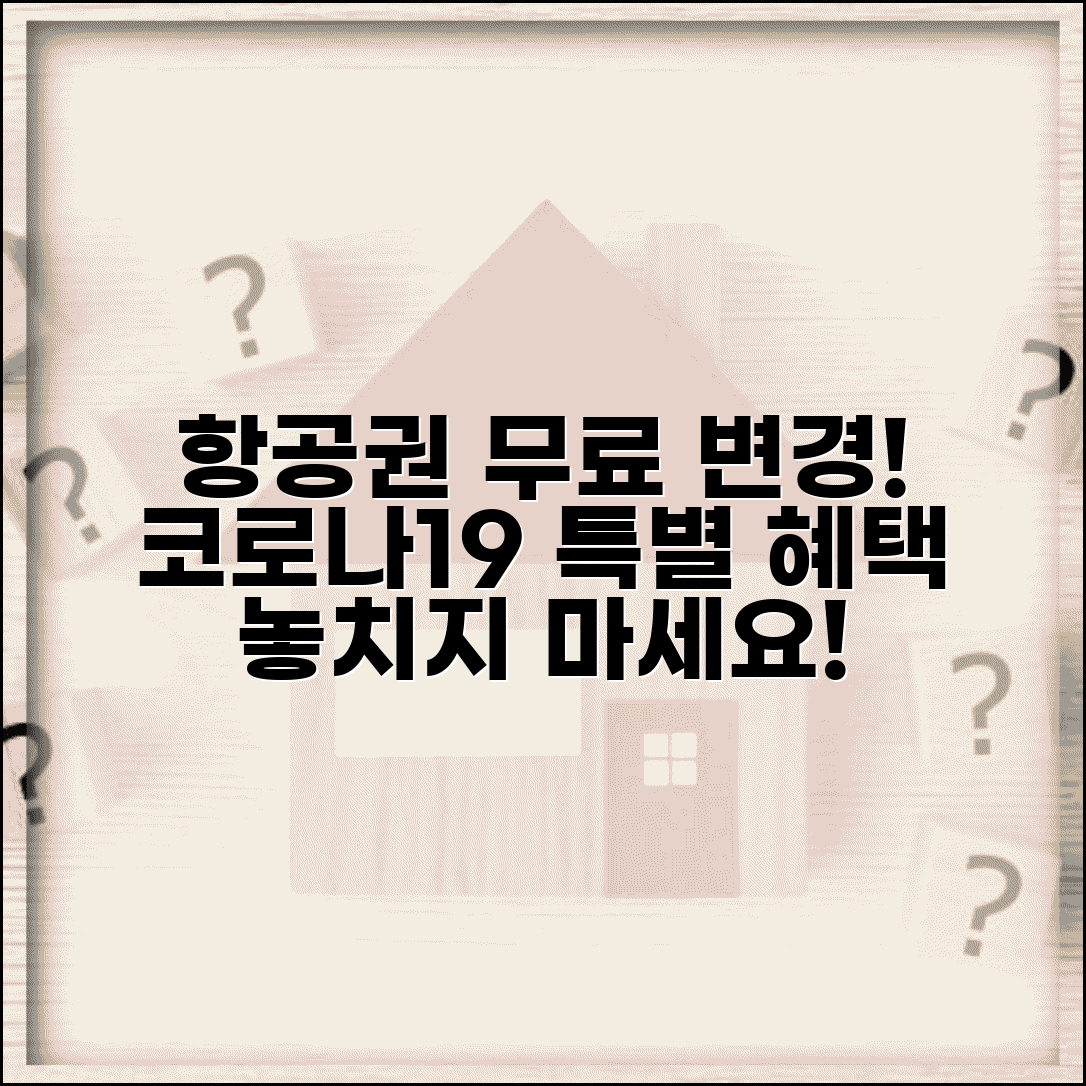 코로나19 변경 수수료 면제 | 팬데믹 특별 정책으로 무료 변경 가능한 항공사와 조건