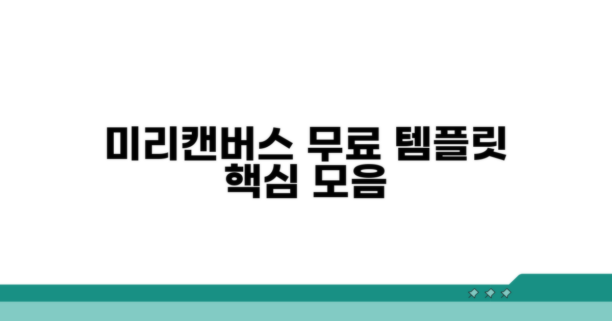 미리캔버스 무료 템플릿 핵심 모음