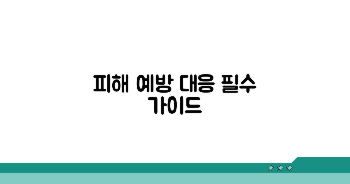 피해 예방 및 대응 방법