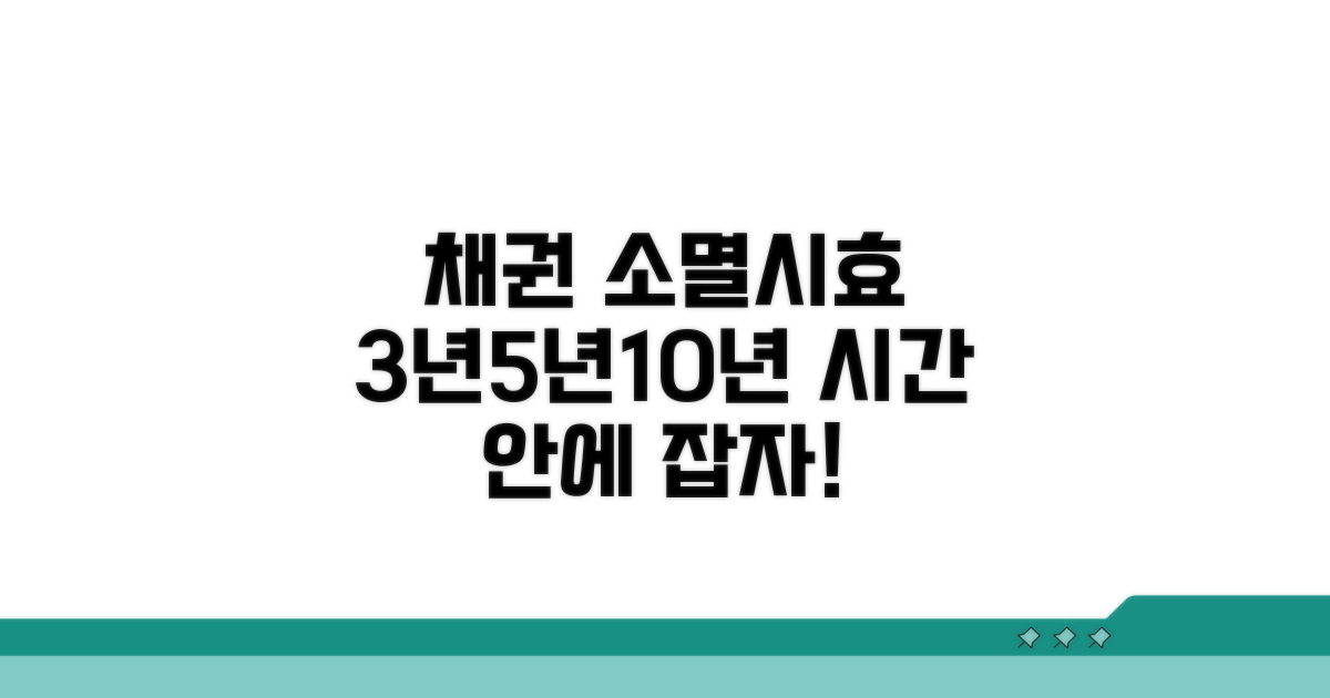 채권별 소멸시효 3년 5년 10년