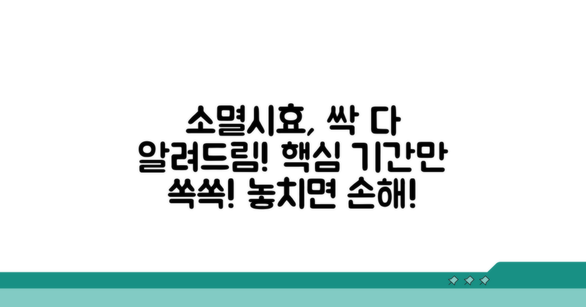 소멸시효 기간, 알기 쉽게 정리
