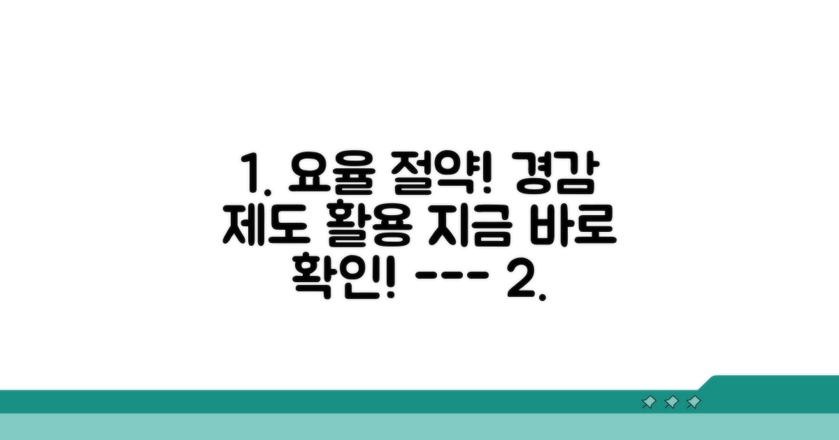 경감 제도 활용으로 요율 절약!
