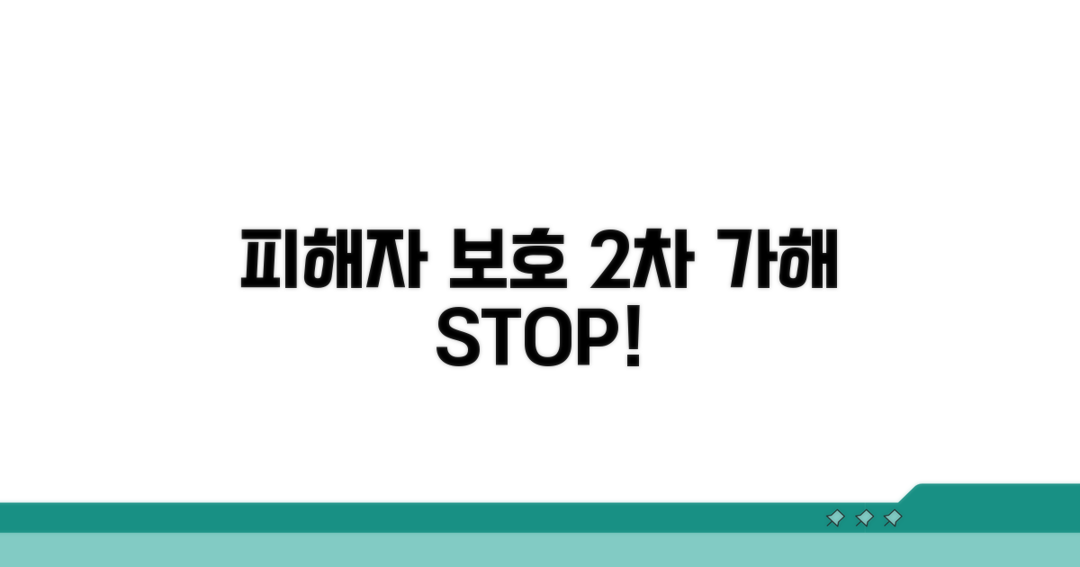 피해자 보호와 2차 가해 예방