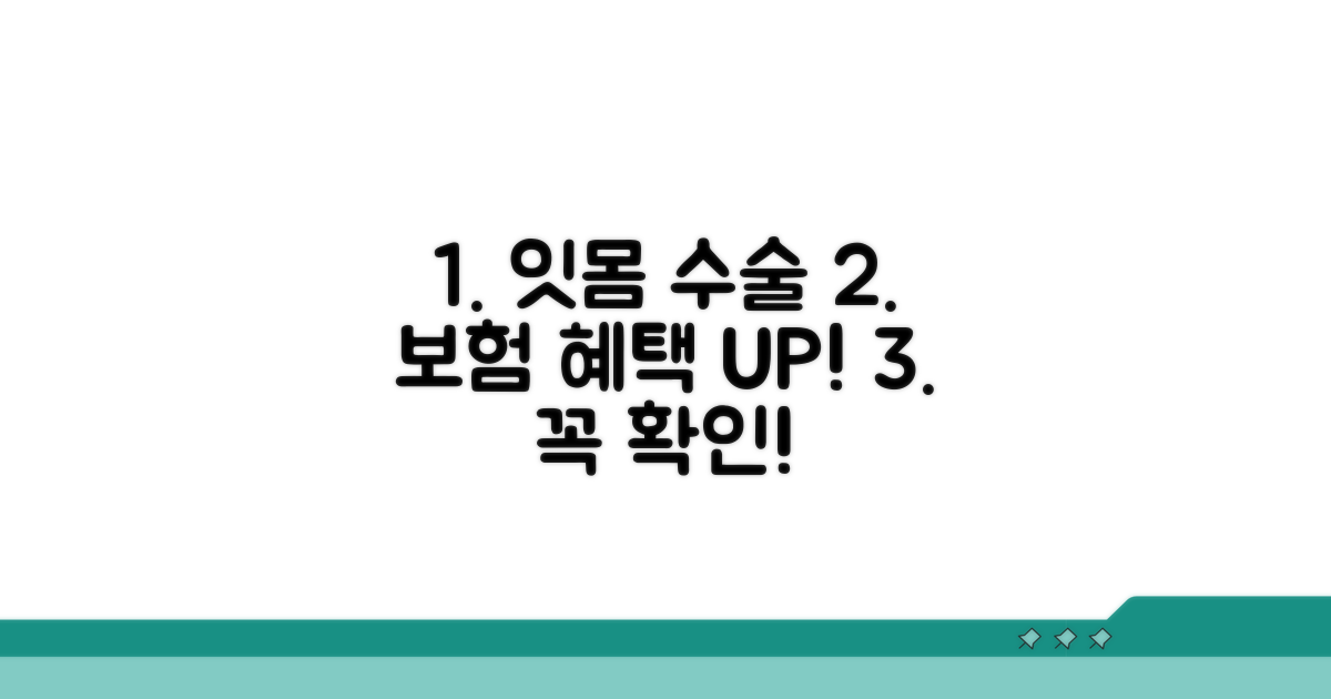 잇몸 수술, 보장 내용 파악하기