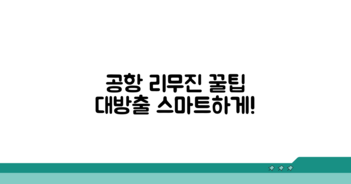 스마트한 공항 리무진 이용 꿀팁
