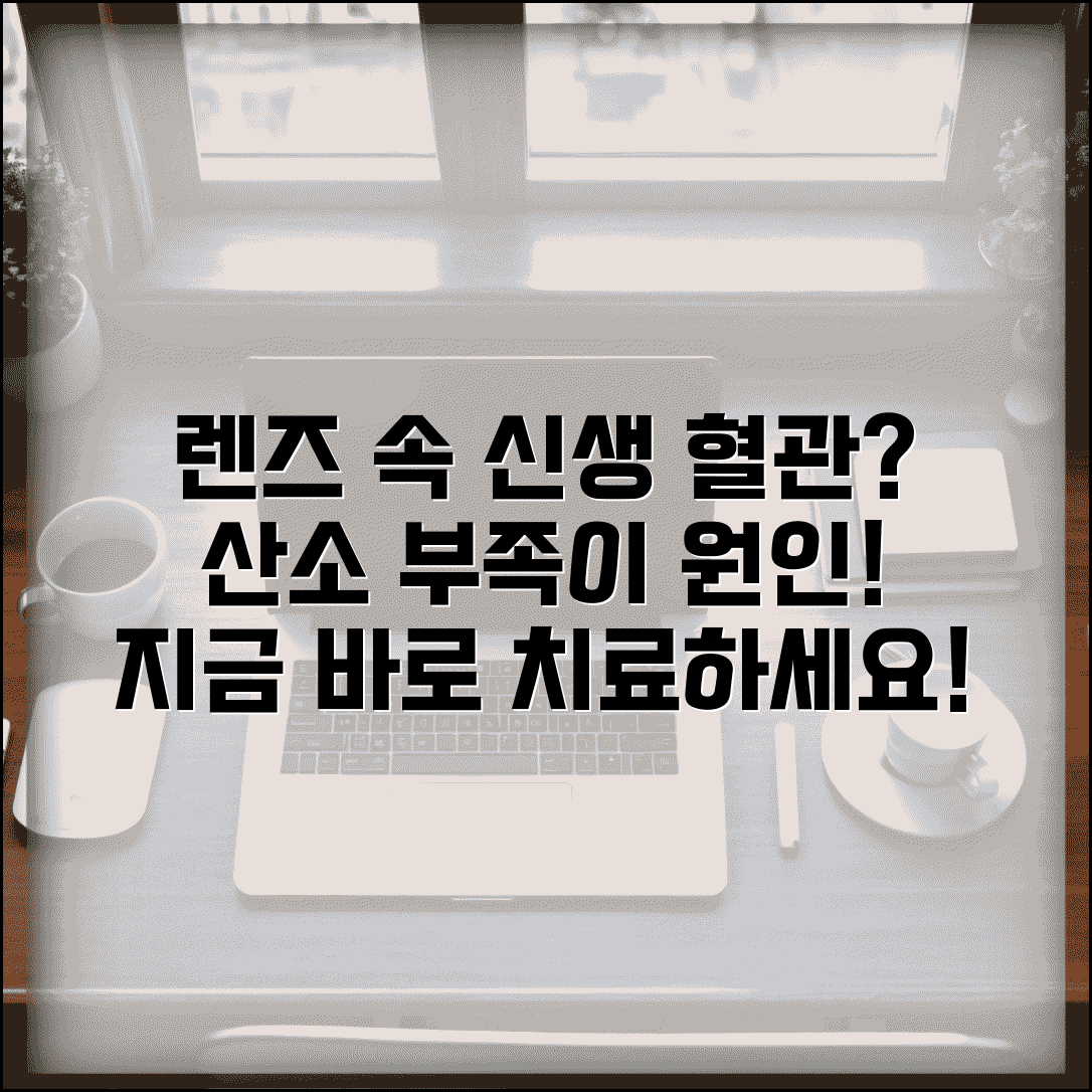 렌즈 각막 신생 혈관 증상 원인 치료 | 렌즈 산소 부족 혈관 생김