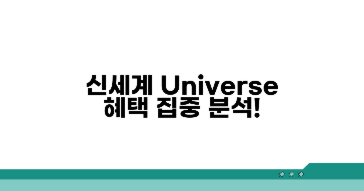 신세계 Universe 혜택 집중 분석