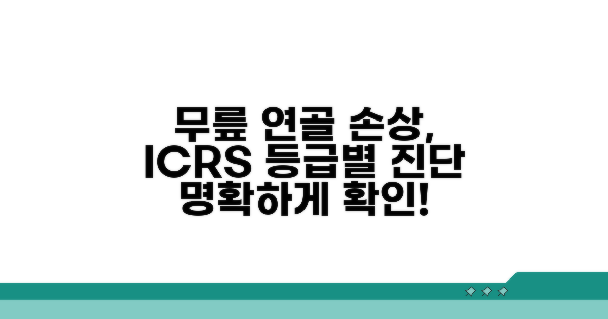 무릎 연골 손상 ICRS 등급별 진단