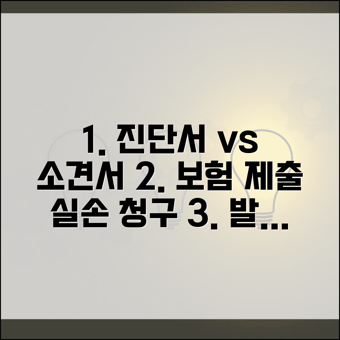 소견서 진단서 차이 보험 제출 | 의사소견서 진단서 발급 비용 실손 청구
