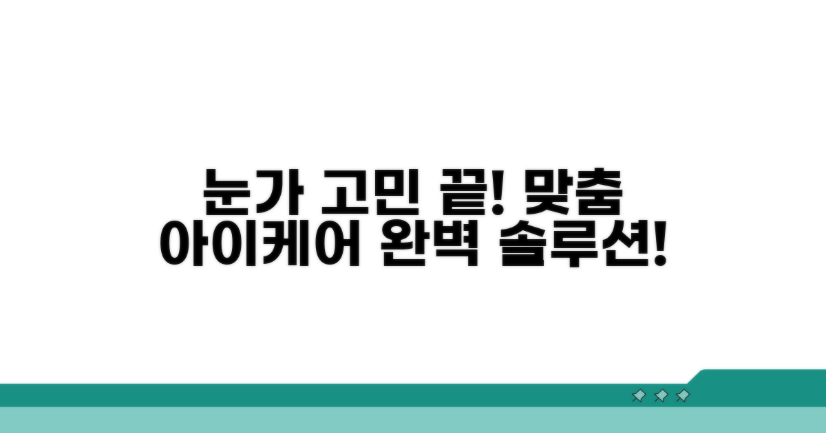 눈가 고민별 최적 아이케어 선택법