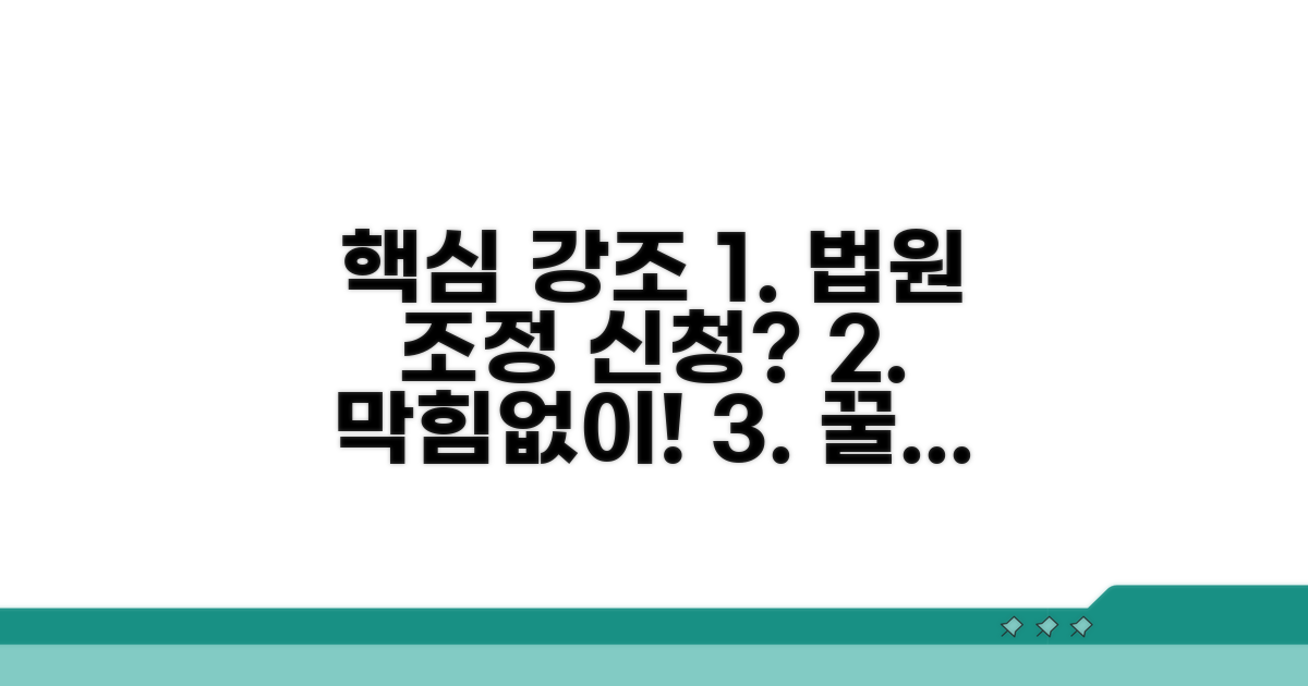 법원 조정 신청 구체적인 방법