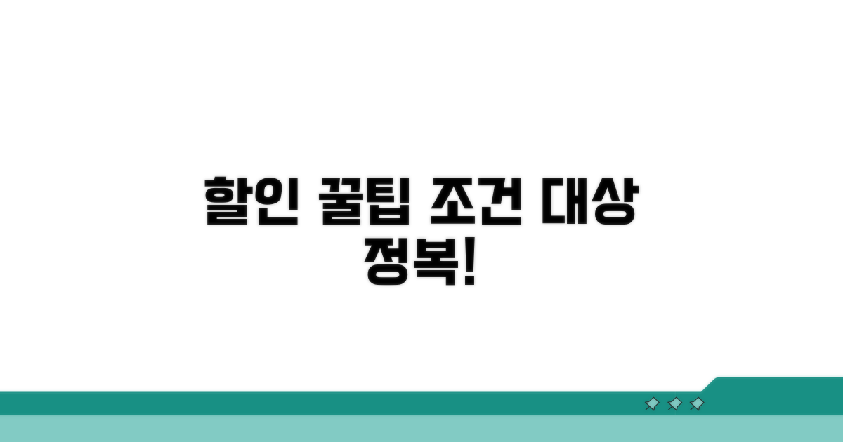 할인 혜택 조건과 대상 완벽 분석