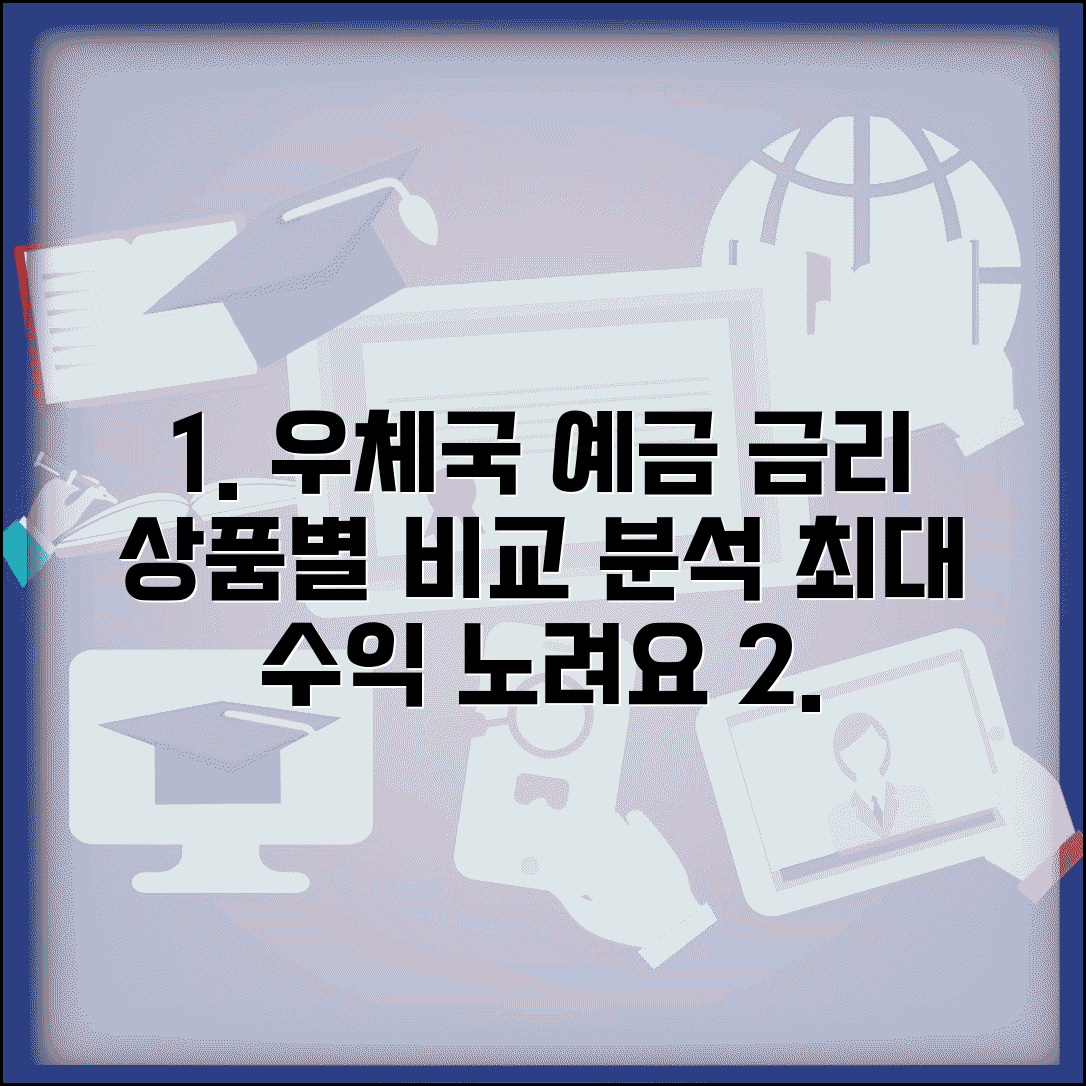 우체국 정기예금 금리비교 완벽 분석 | 상품별 우대조건으로 수익 극대화