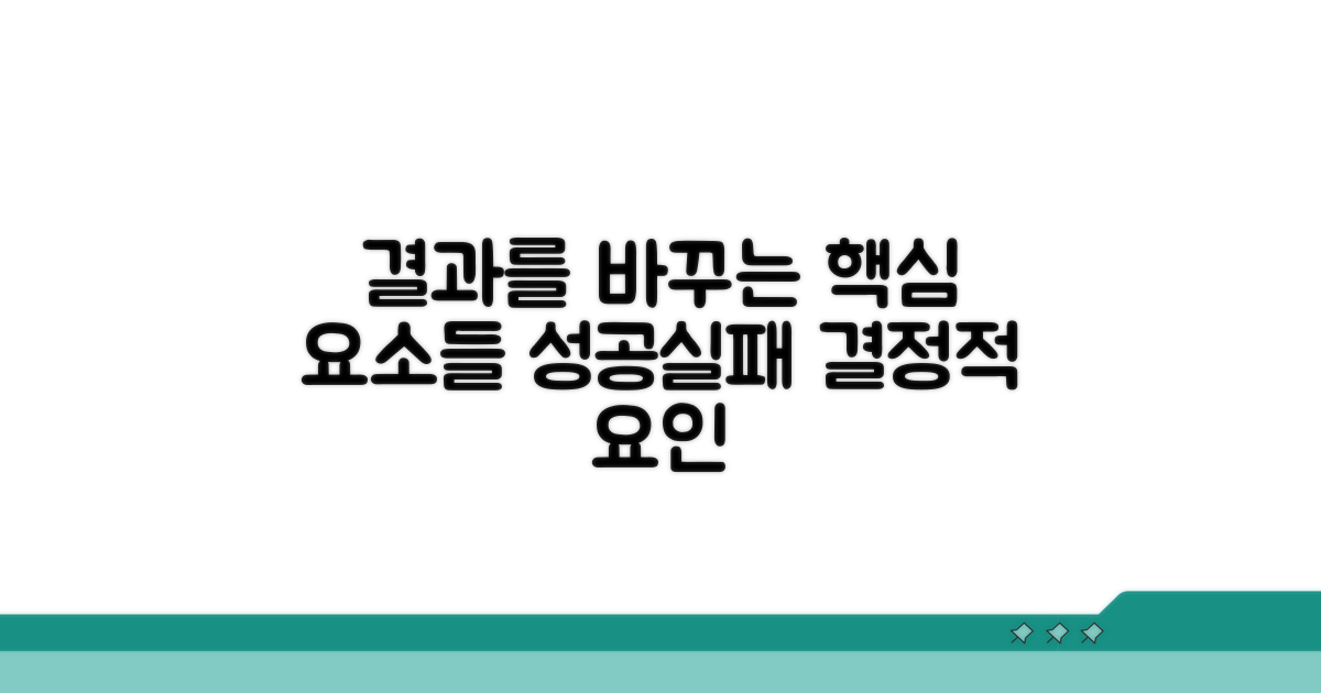 결과에 영향을 미치는 요소
