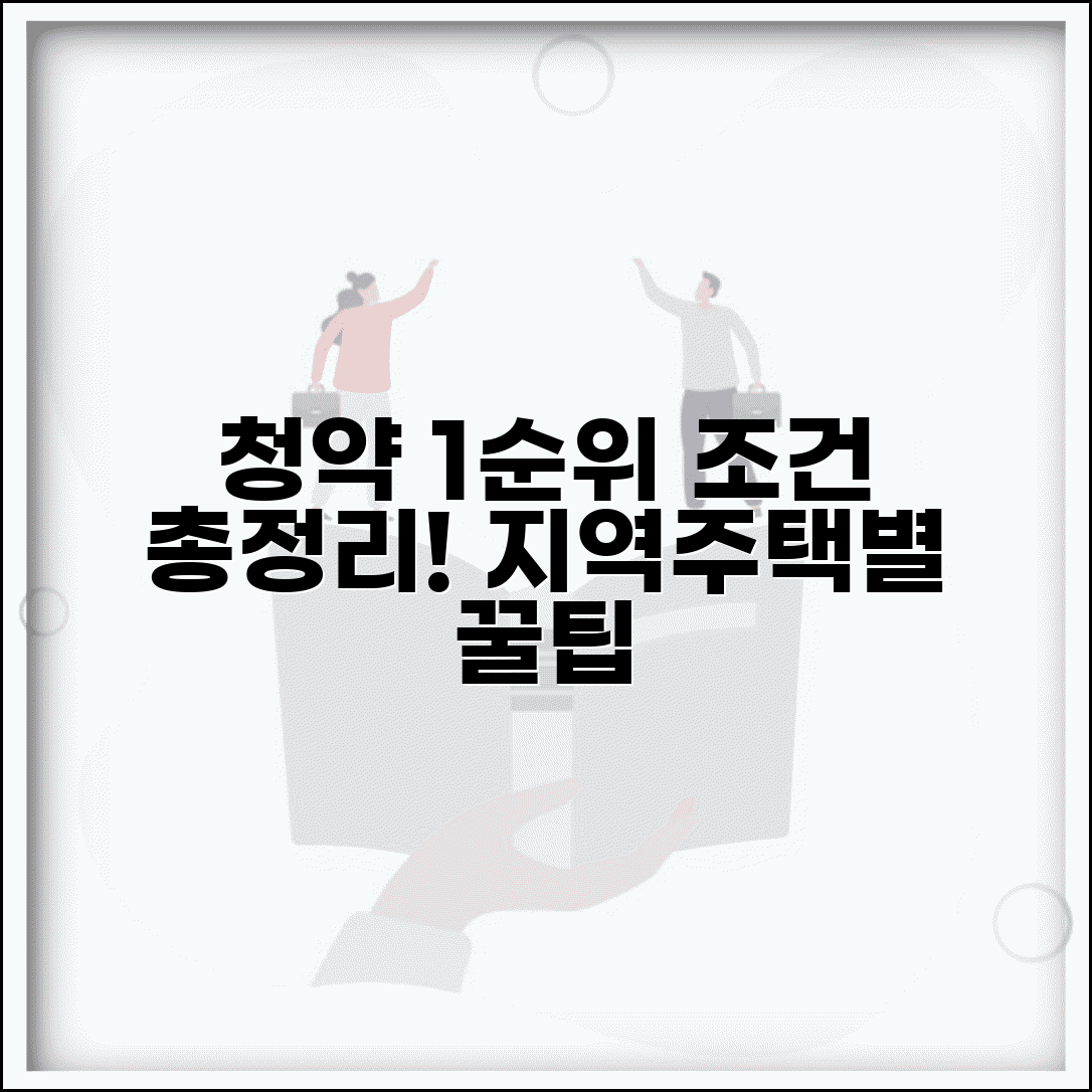 청약통장 1순위 조건 상세 분석 | 지역별·주택유형별 자격 총정리