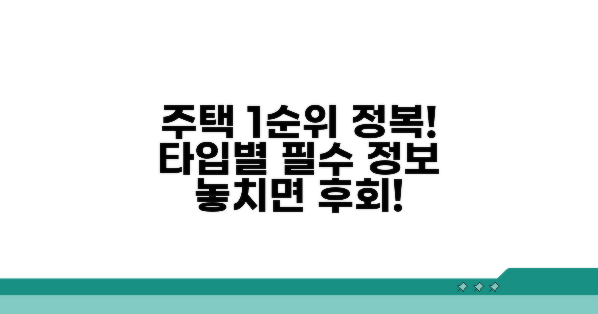 주택 유형별 1순위 가이드