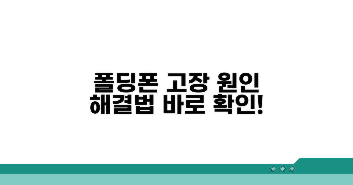접힘 기능 고장 원인과 해결법