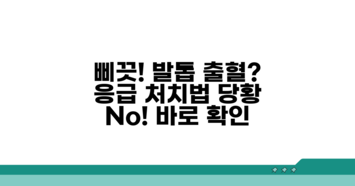 삐끗! 발톱 출혈 시 응급 처치법