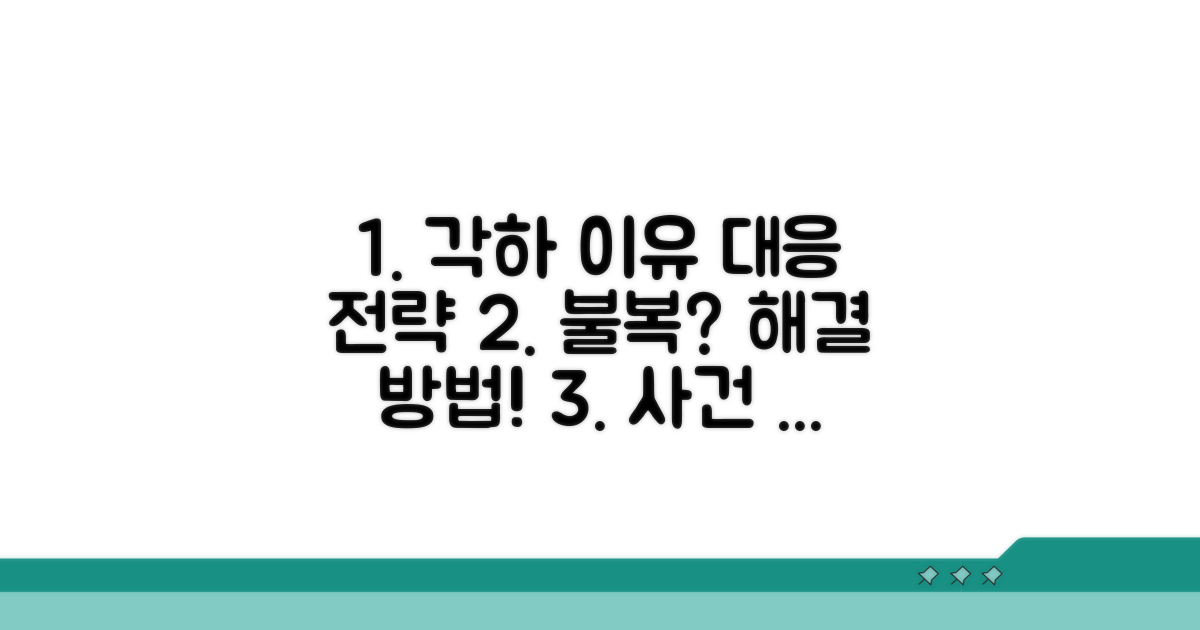 각하 결정 이유와 대응 전략
