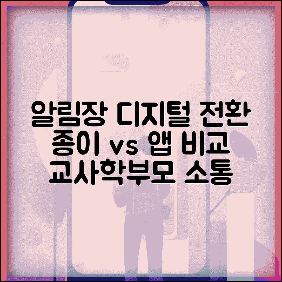 알림장 디지털 전환 트렌드 | 종이 vs 앱 비교 | 교사/학부모 소통 플랫폼