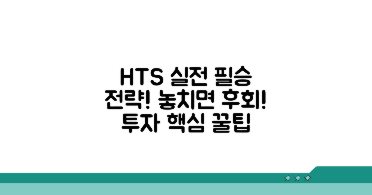 실전 HTS 이용 시 꼭 알아둘 점