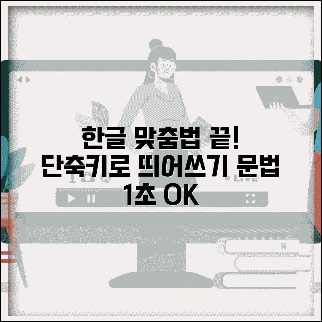한글 맞춤법 검사 단축키 총정리 | 띄어쓰기 문법 빠른 확인