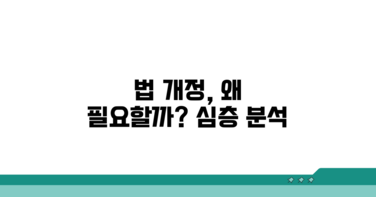 법 개정 필요성, 심층 분석