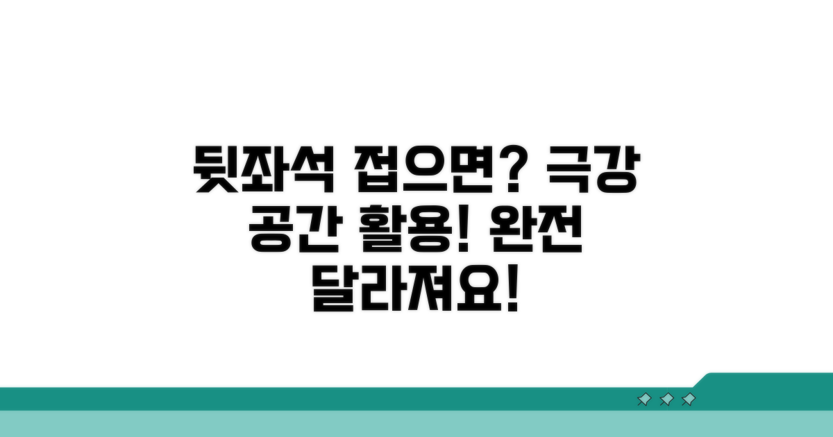 뒷좌석 접으면 공간 대변신
