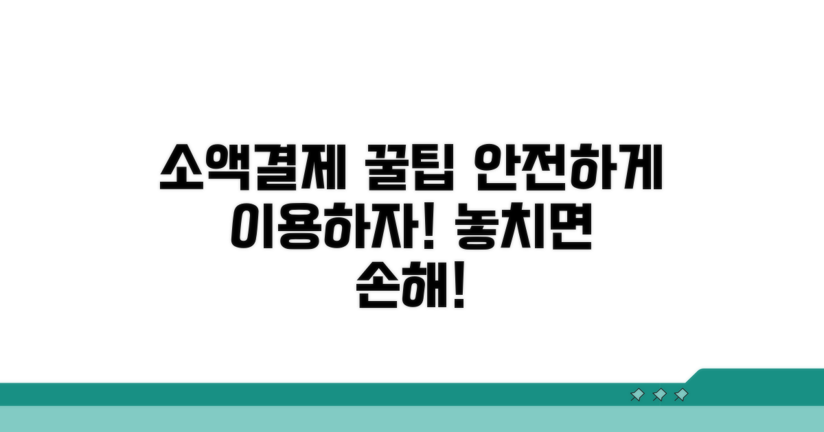 소액결제 안전 이용 팁