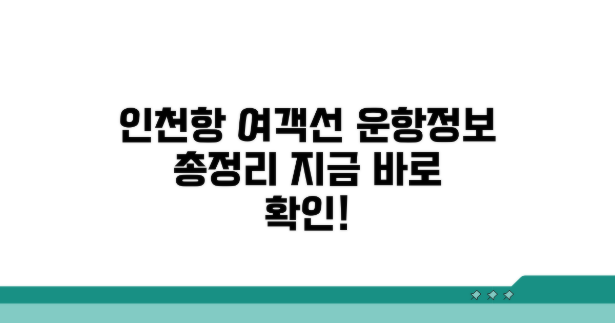 인천항 출발 여객선 운항 정보