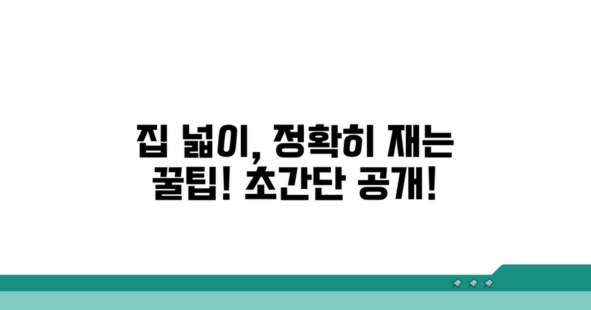 내 집 넓이 정확히 재는 방법 공개