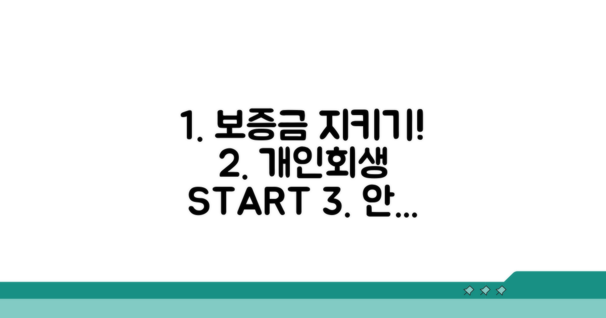 보증금 보호를 위한 개인회생 전략