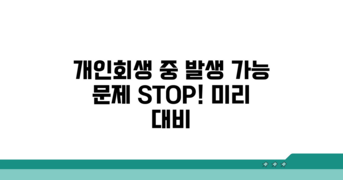 개인회생 중 발생할 수 있는 문제들