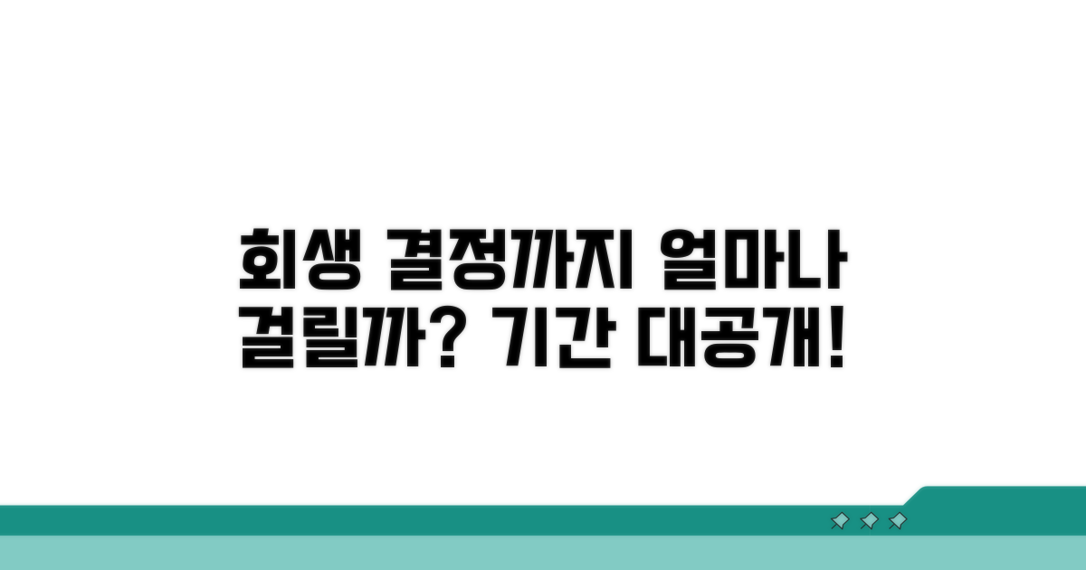 회생 개시 결정까지 걸리는 기간