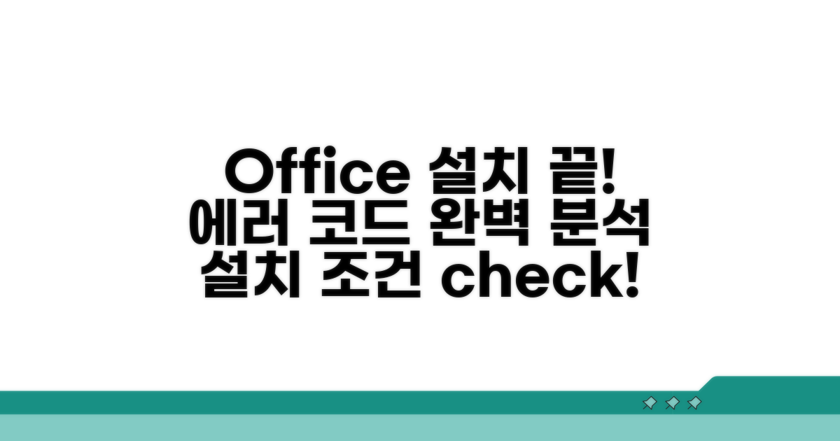 Office 설치 조건 및 코드 오류 분석