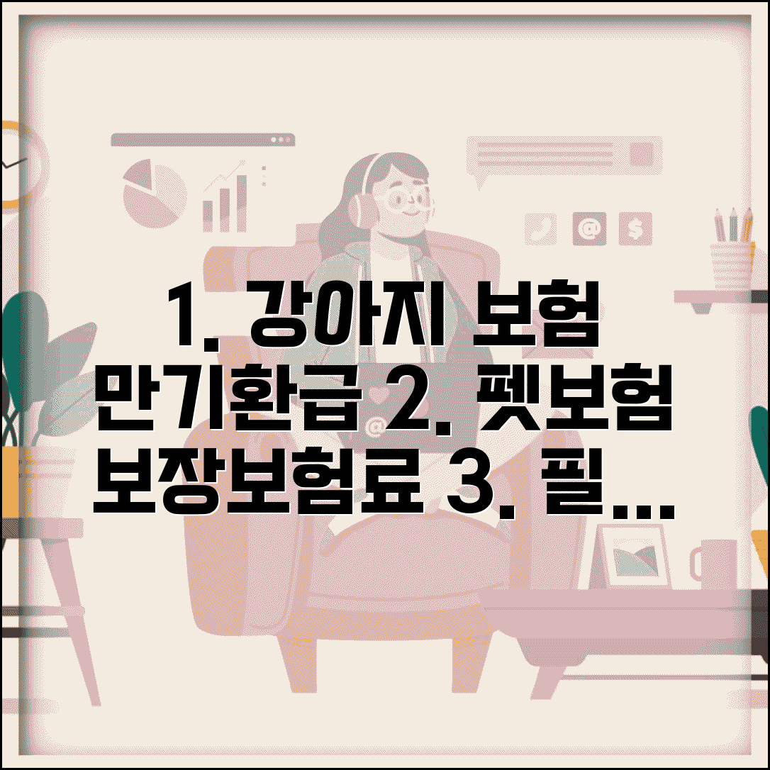 강아지 보험 만기 환급형 비교 | 강아지 보험, 펫보험, 보장내용, 보험료 알아보기