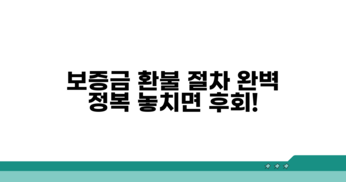보증금 돌려받는 보상 절차 완벽 정리