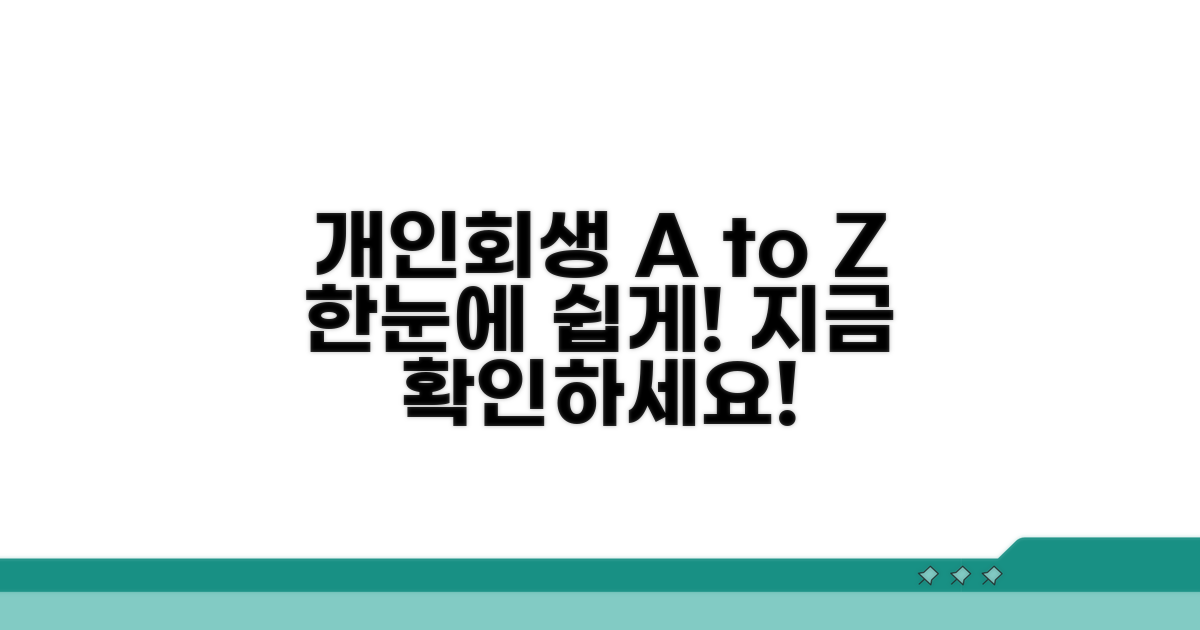 개인회생 절차, 한눈에 확인하기